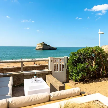 Aroha With Terrasse And Sea View In דירה ביאריץ
